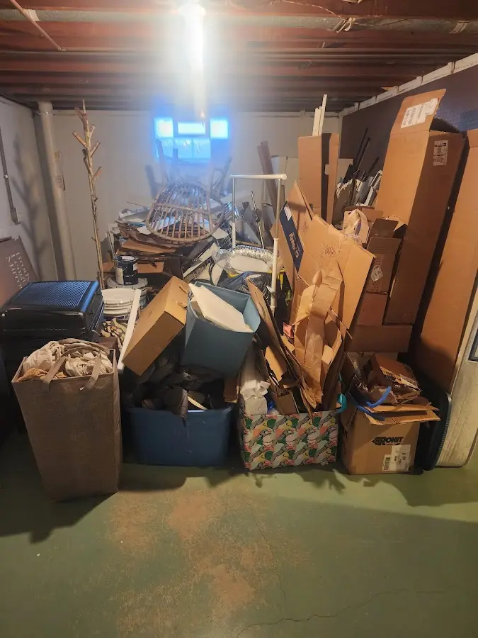 Roll-off dumpster container at job site for Roll Off Dumpster Rental in Pflugerville